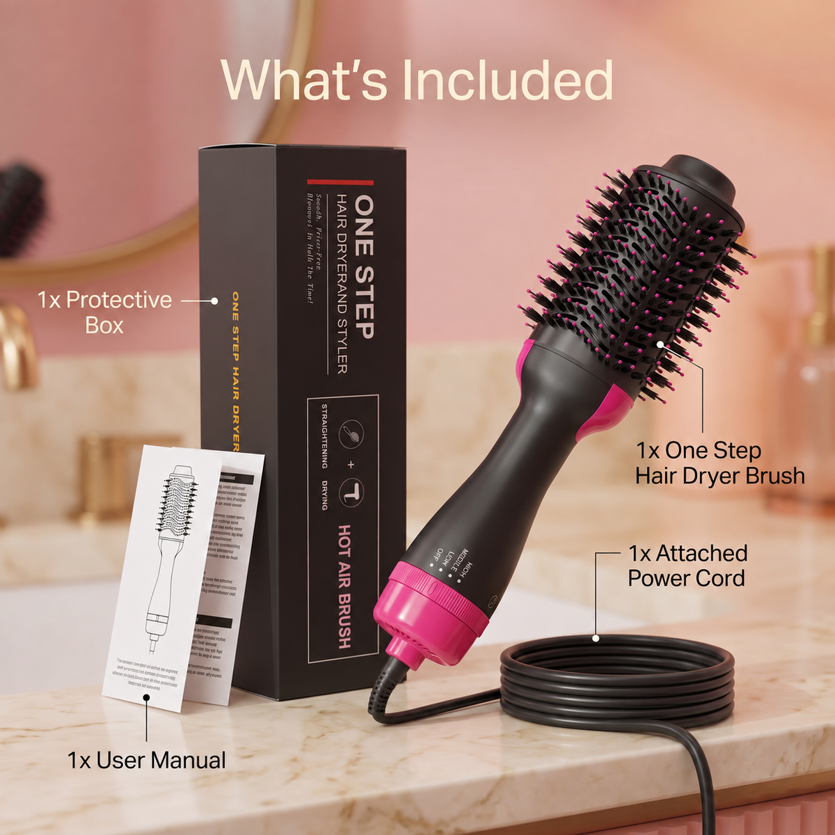 3 in 1 Hot Air Brush